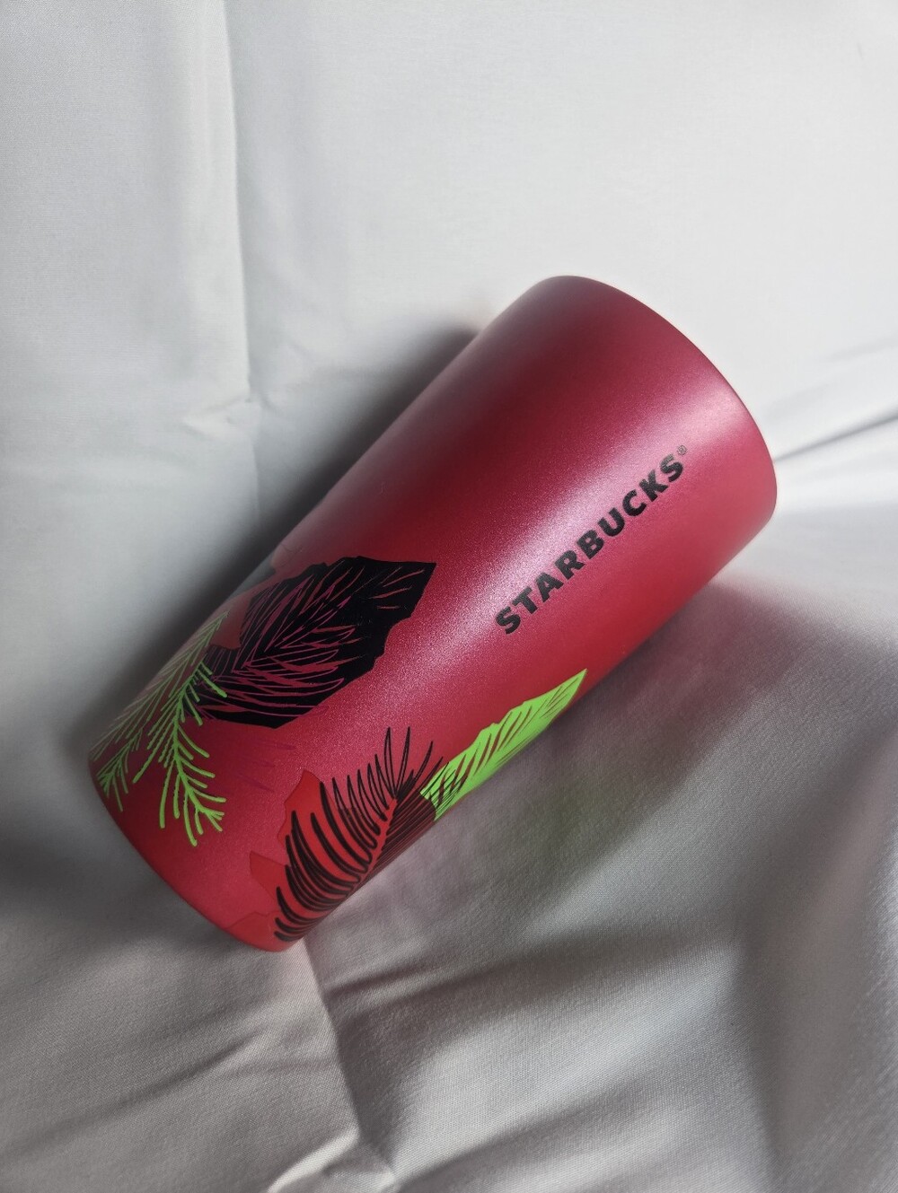 Starbucks 2021 Holiday Poinsettia Ceramic Travel Tumbler